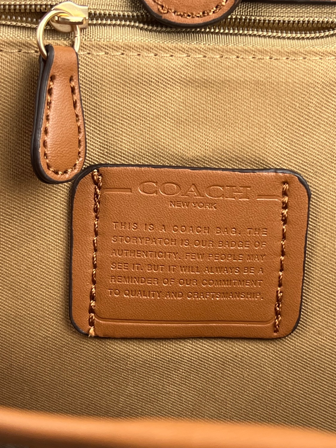 کیف برند COACH رنگ نسکافه ای - Image 9