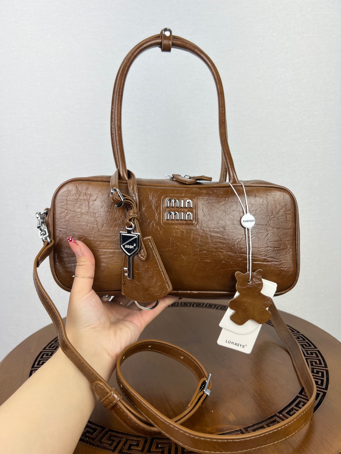 کیف برند LOHASYS (miu miu) رنگ قهوه ای