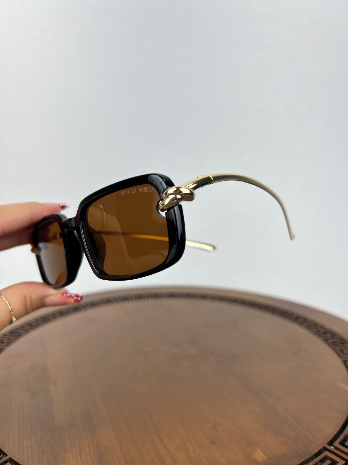 عینک برند BOTTEGA VENETA قهوه ای