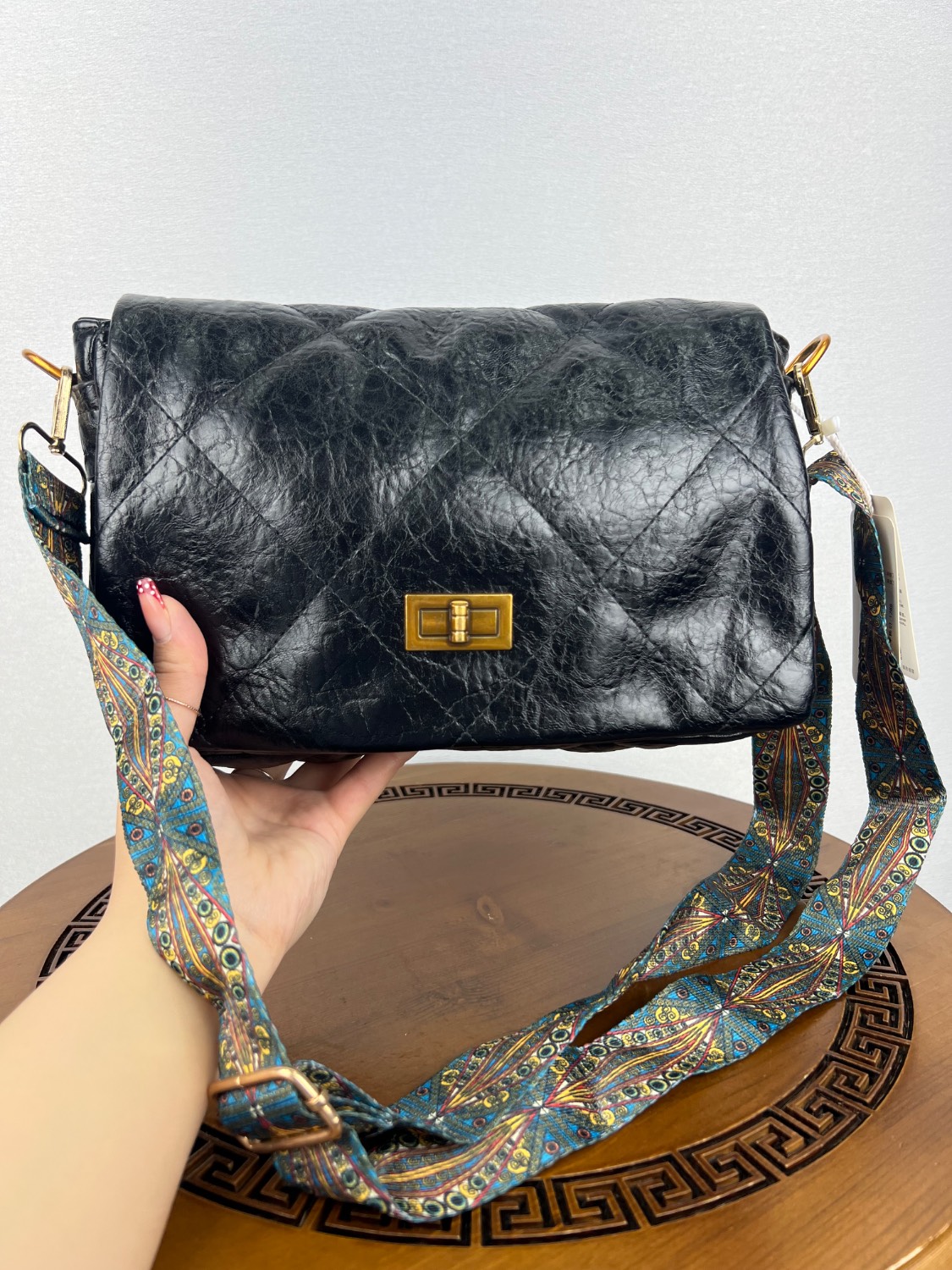 کیف دوشی (KOSK Leather) مشکی