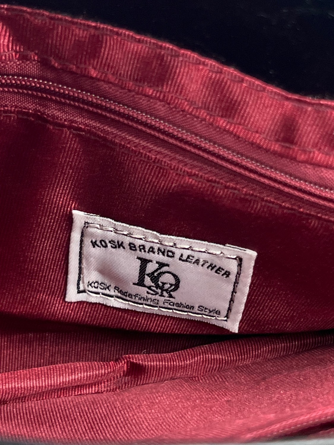 کیف دوشی (KOSK Leather) مشکی - Image 11